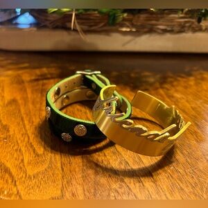 2 piece RUSTIC CUFF bracelets